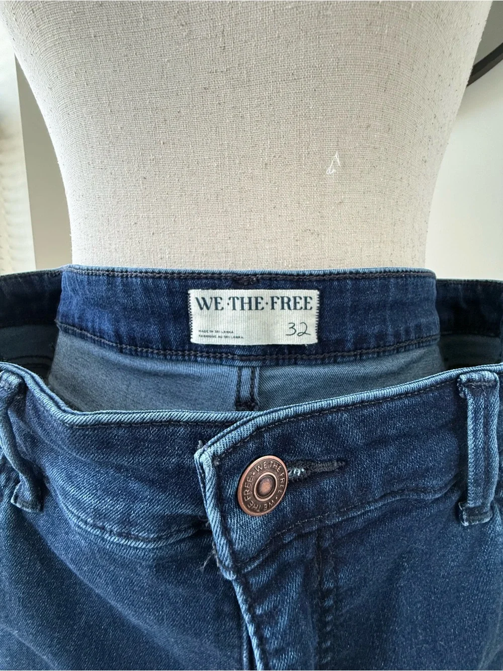 Free People La Rosa Flared Ultramarine- Dark Indigo Wide-Leg Flare Jeans - Picture 3 of 11